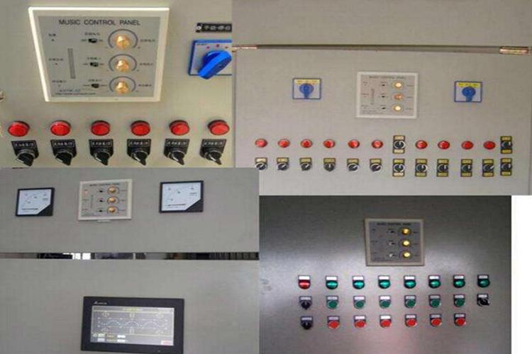 根據水型組態規則控制潛水泵、電磁閥、水下彩燈和變頻器等執行機構，將視覺感受與聽覺感受融為一體
