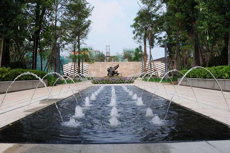 應用現代循環系統，能夠使水靈動起來，避免了形成死水、臭水，可有利于節約水資源，加強廢水利用