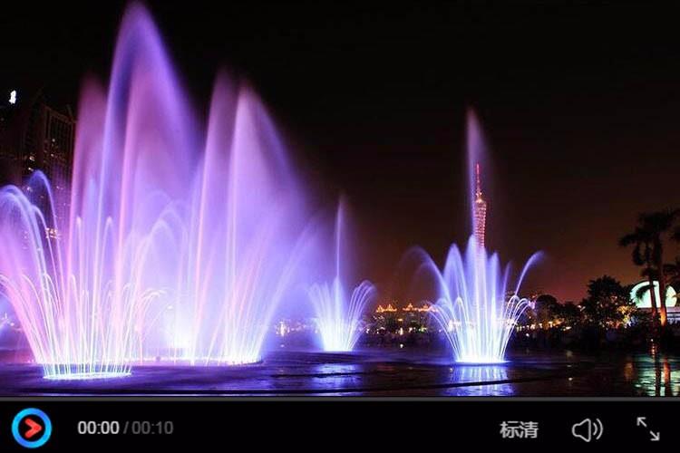 山東鄒平縣文體公園水幕電影