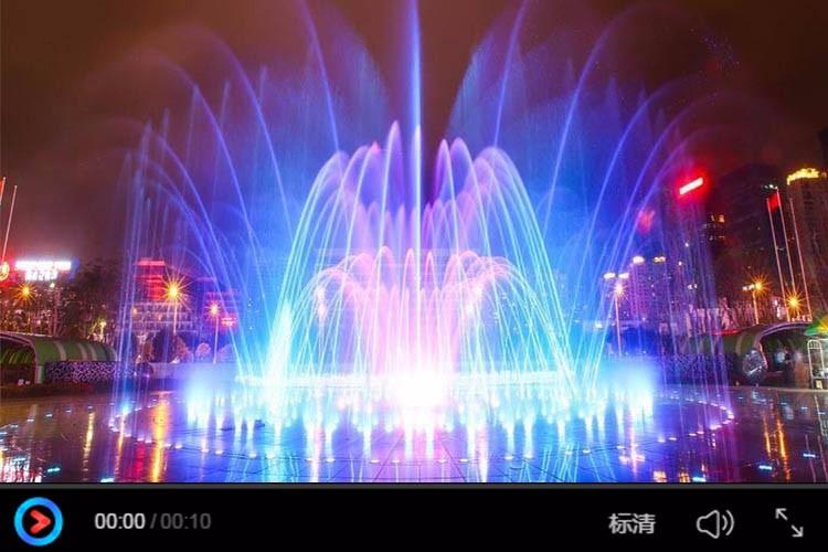 廣東肇慶綠地香港養生谷音樂噴泉