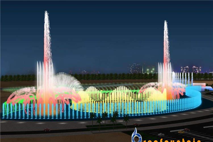 景觀噴泉一般適用廣場等集會場所