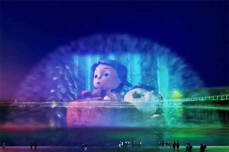 水幕電影是一種為了娛樂而創造出來的可以活動的噴泉，它根據美學設計并且經常會產生三維的效果